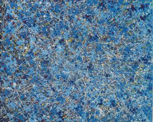 apstraktna kompozicija no 30., 2011., plava kompozicija, 50x60 cm